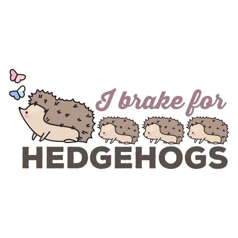I brake for hedgehogs, for hedgehog lovers