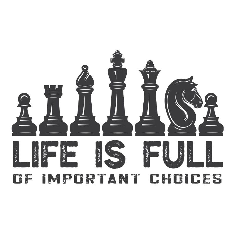 Lusitger Schachspieler Spruch I Schach