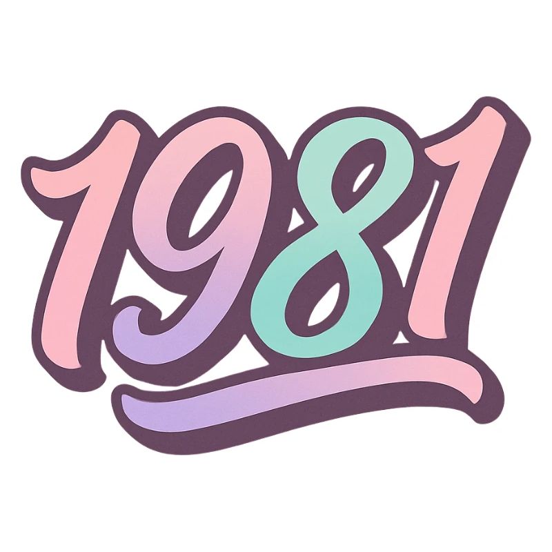 1981 – Édition Pastel Rétro
