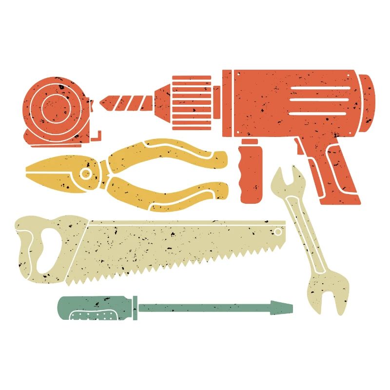 Construction site tool hammer handyman vintage