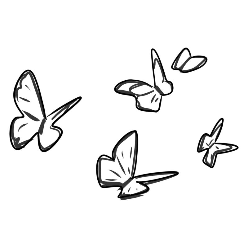 butterflies pattern flying symbol animals