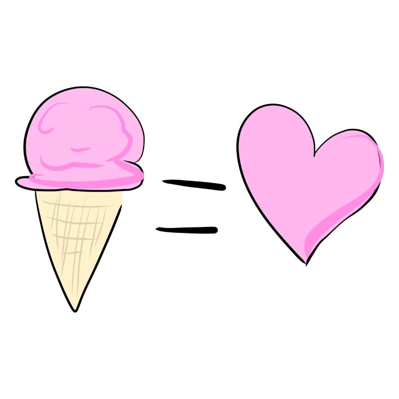 herz symbol essen eis sommer
