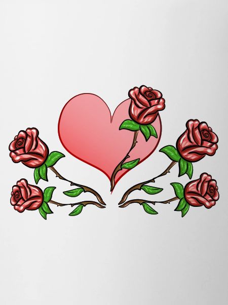 Rose Flowers Plants Heart Red