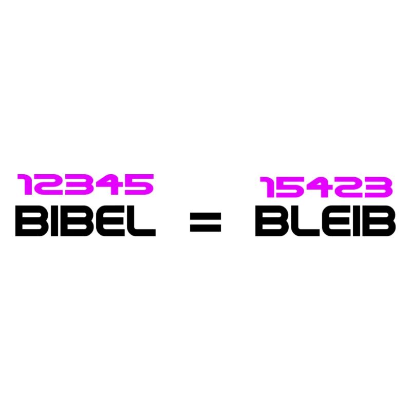 Bibel bedeutet Bleib