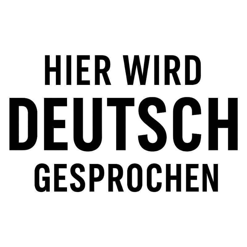 German is spoken here