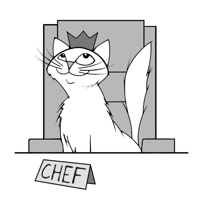 Chef cat Charly
