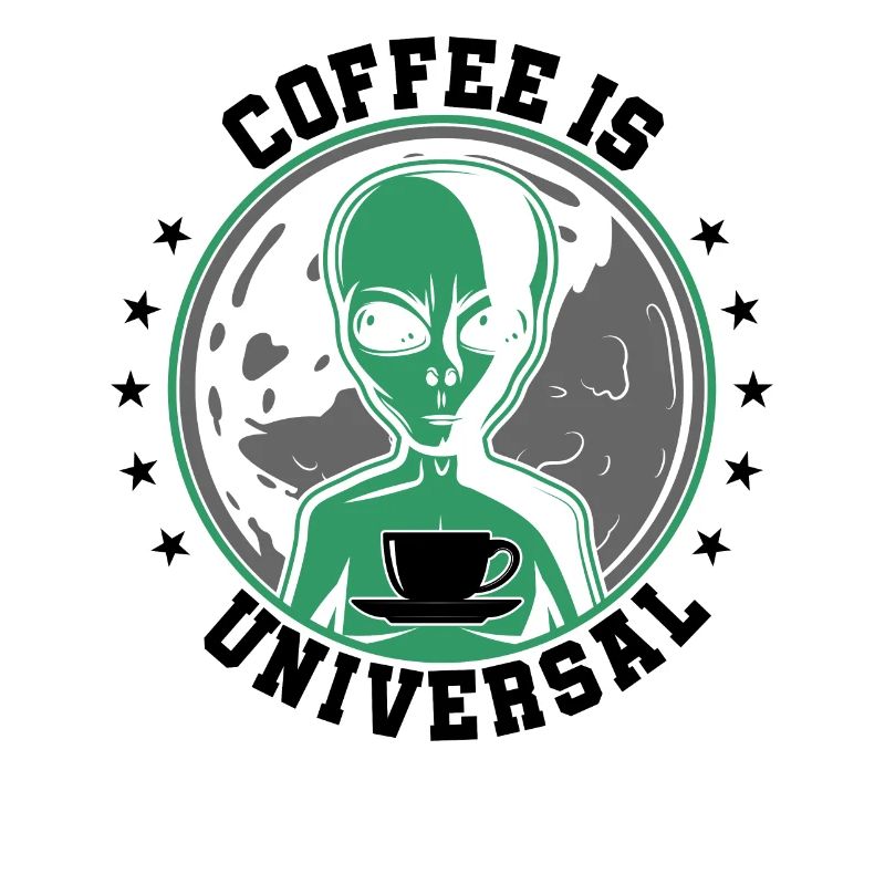 Alien Kaffee ist Universal Geschenk