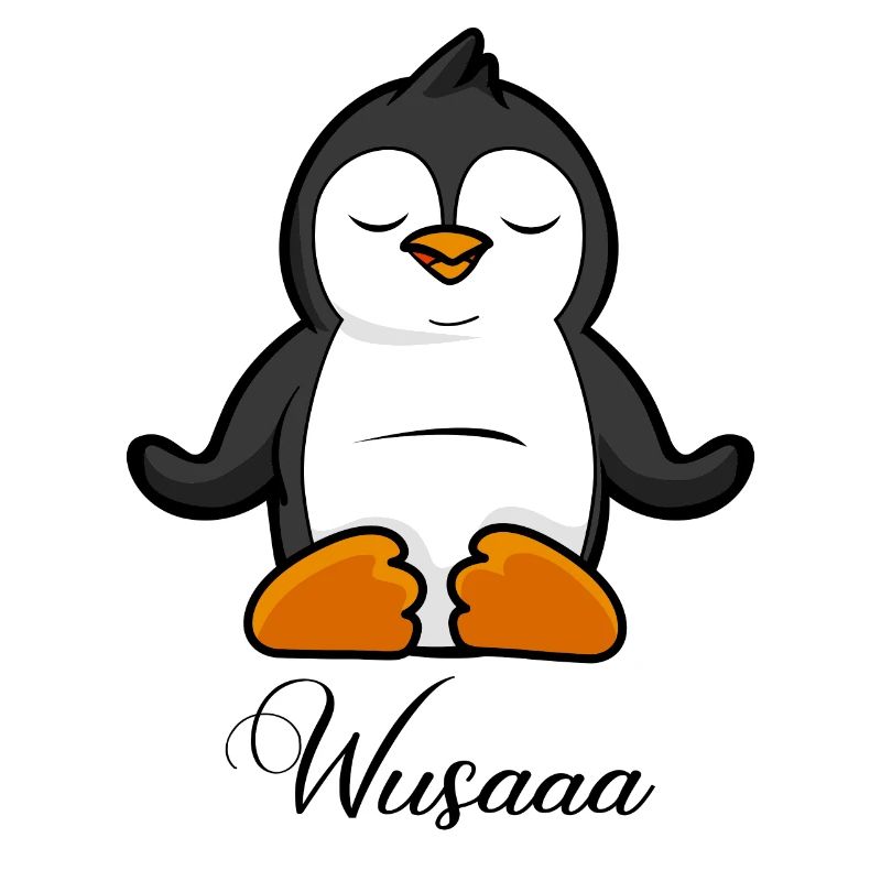 Auszeit Durchatmen Wusaaa Pinguin
