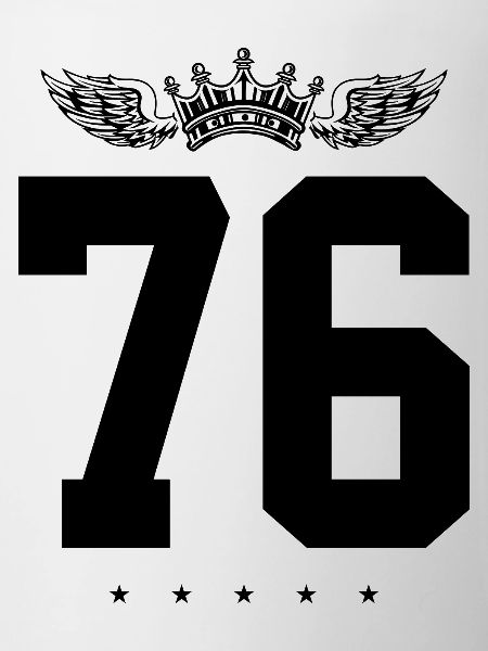 76 Number crown
