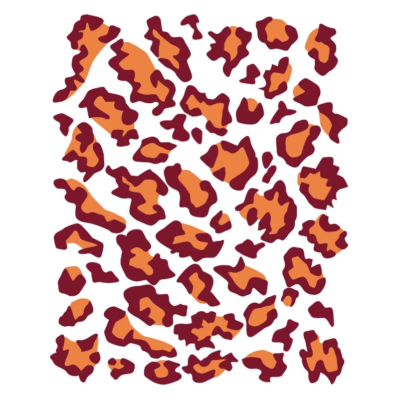 Léopard rouge orange