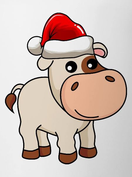 Cow Comic Christmas