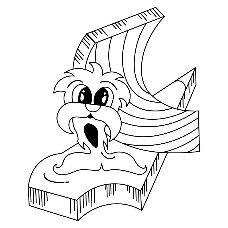 Pinguinmann auf Eisscholle