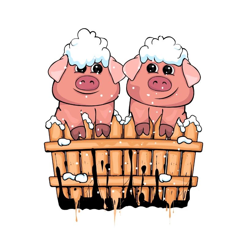 Christmas Pigs Gift Child Winter Pig