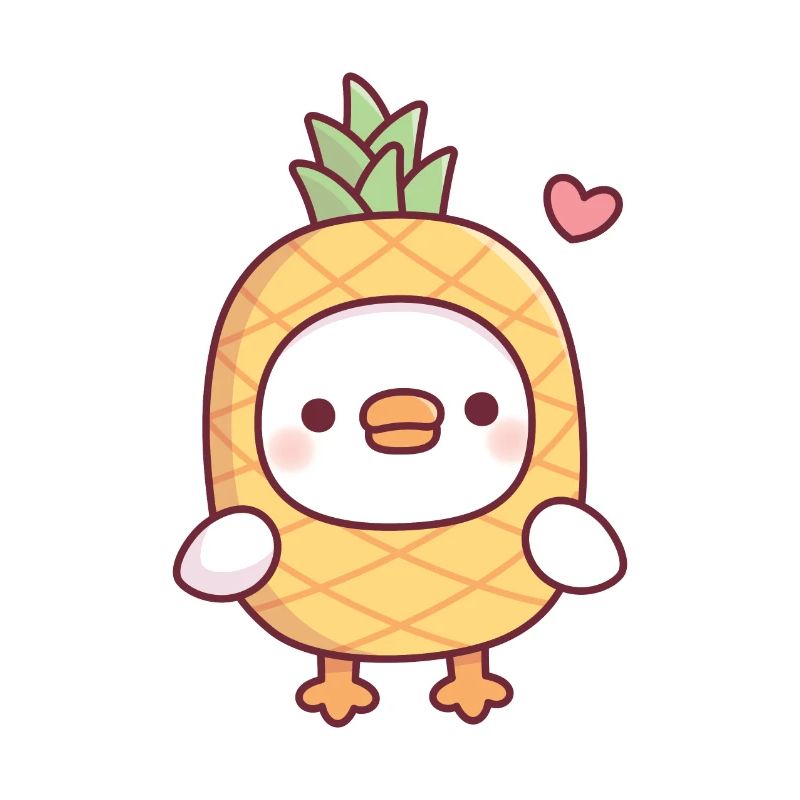 Cute Pineapple Ducky Funny