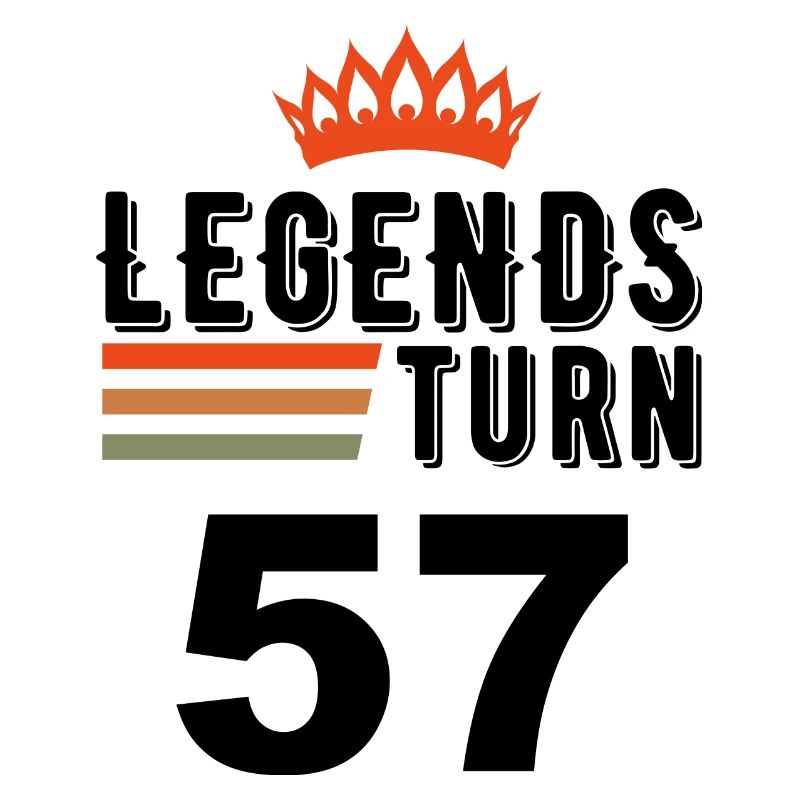 57e anniversaire, les légendes ont 57 ans