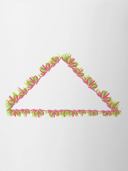 triangle nature symbol grass