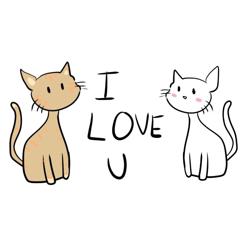 Ich liebe dich katzen katze