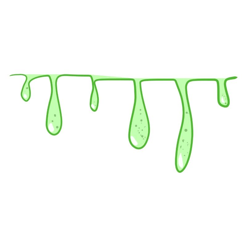 ligne slime verte ligne visqueuse