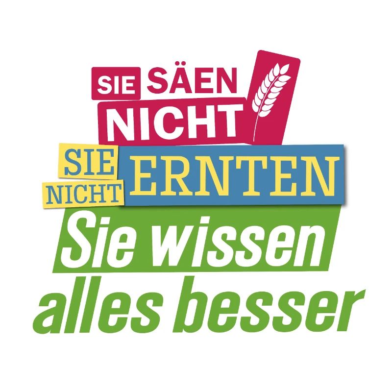 Bauernprotest Streik Demo Statement Sie säen nicht