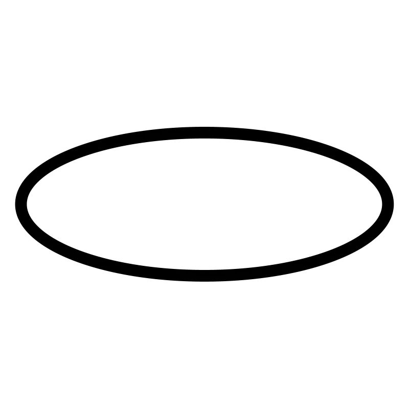 Icônes de cercle ovale