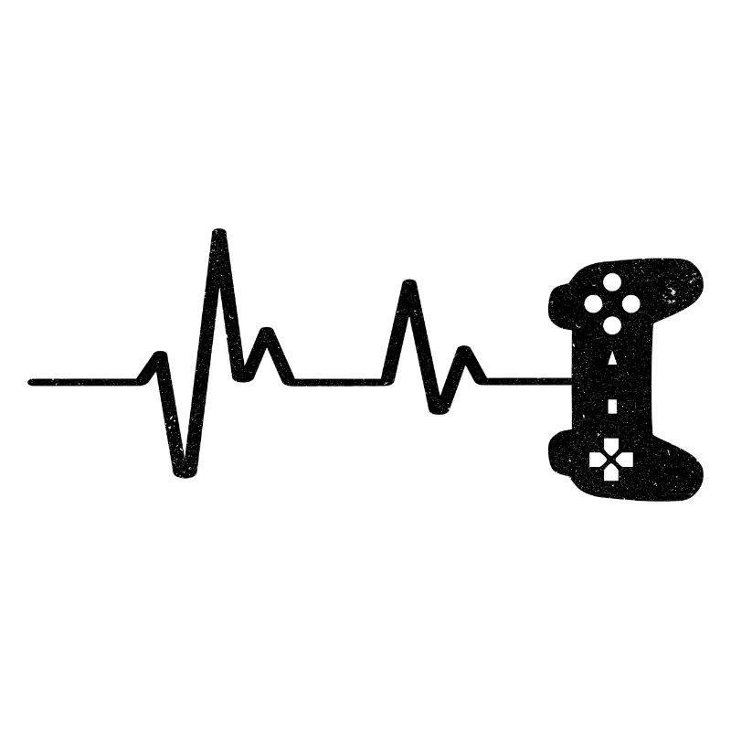 Ecg Heartbeat Video Game Player Gaming Console Pc
