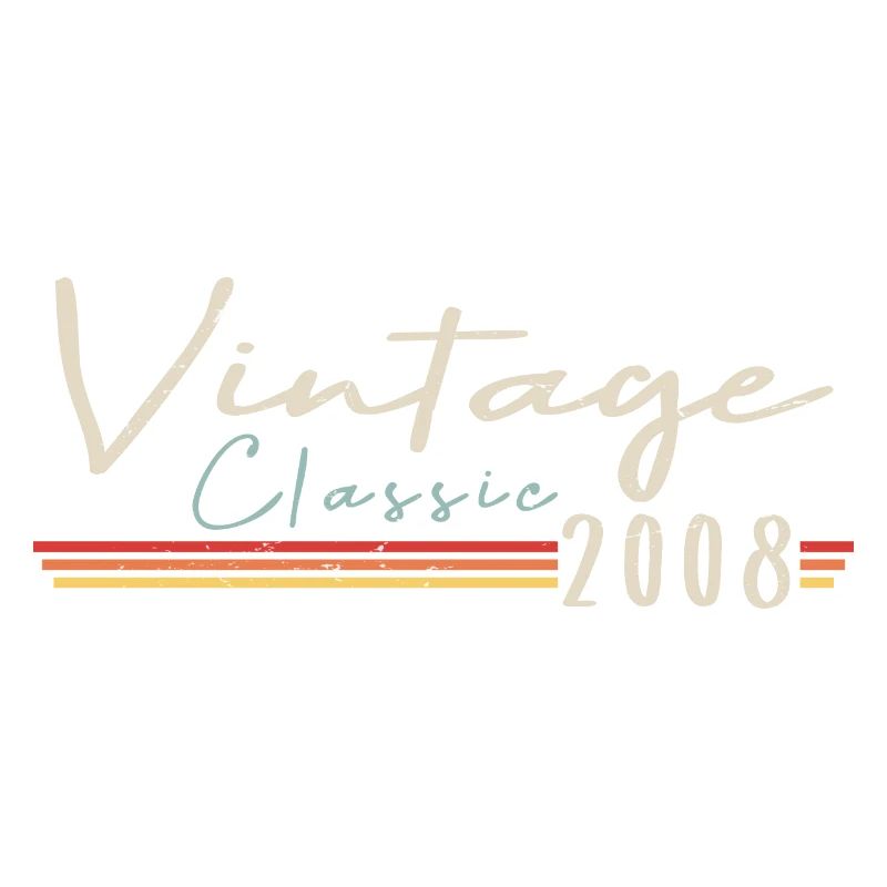 Vintage Original since 2008 Birthday Retro 2008