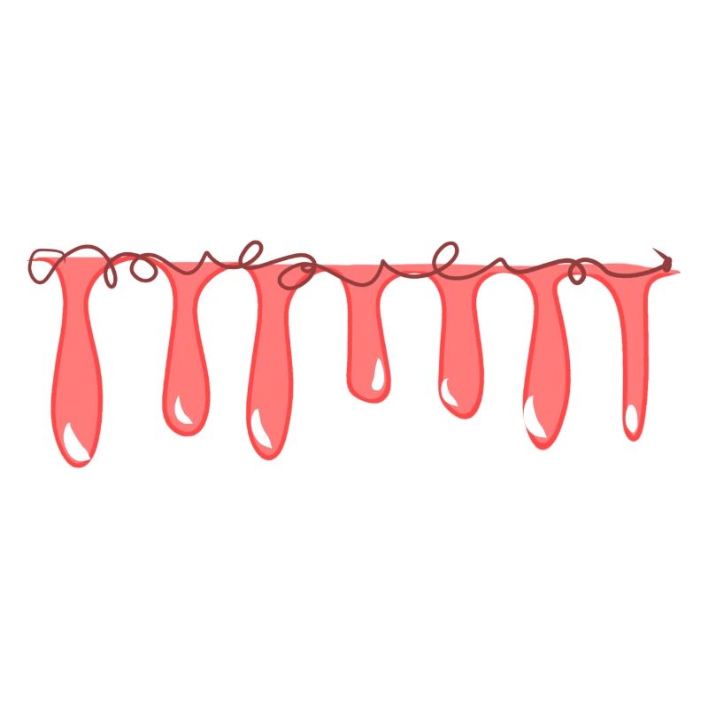 line red slime pattern stroke