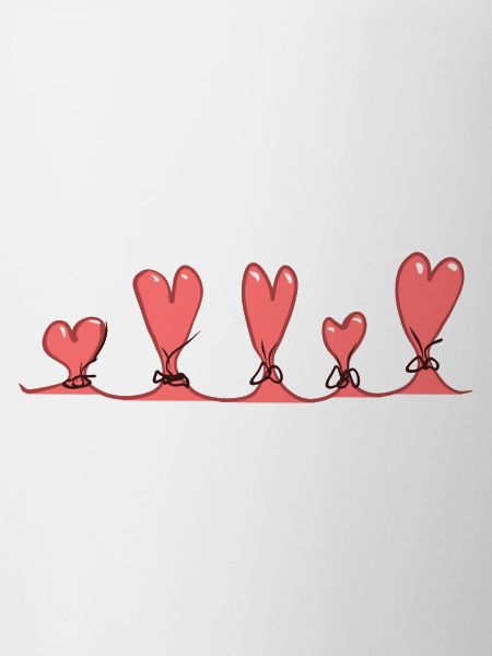 loop line hearts red