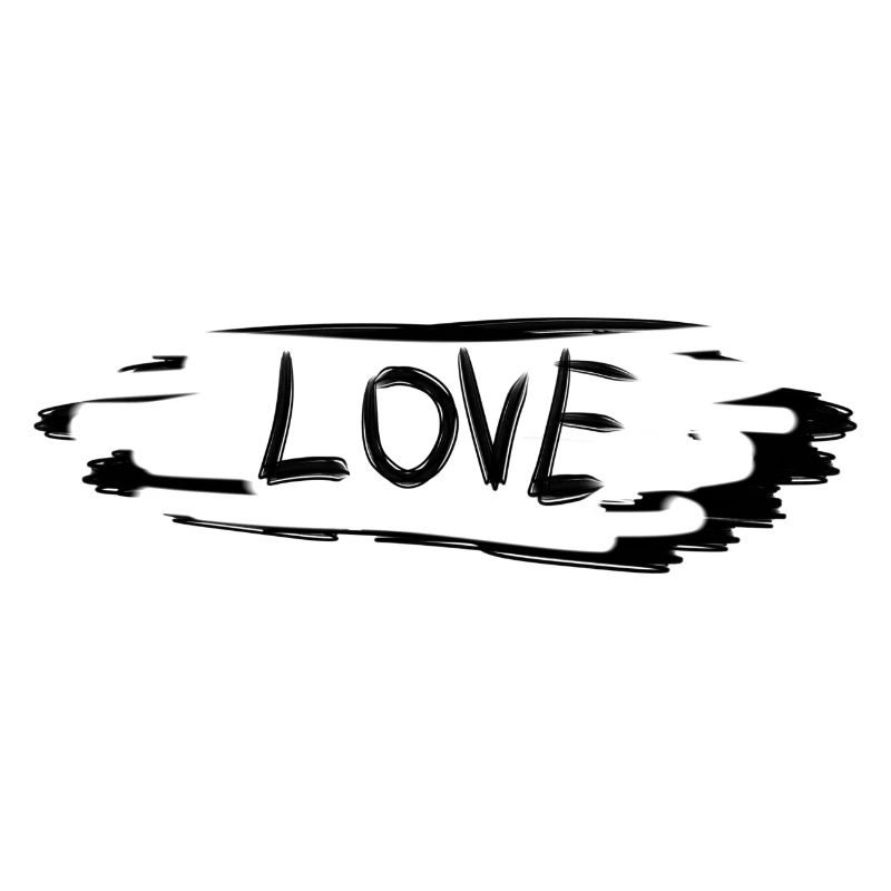 Love Text Pattern Symbol Stroke