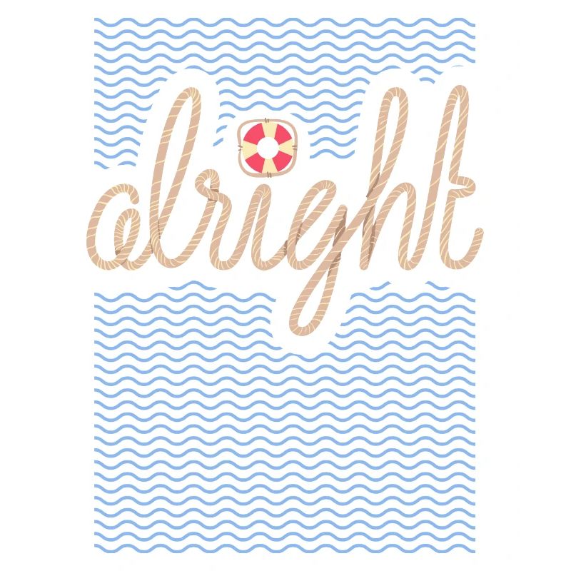 Alright - Summerdesign und Typografie