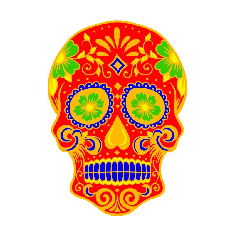 Ancient Skull Art Design