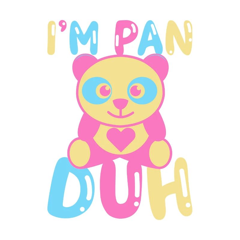 I'm Pan Duh Pansexual Panda Bi Pride LGBT Geschenk