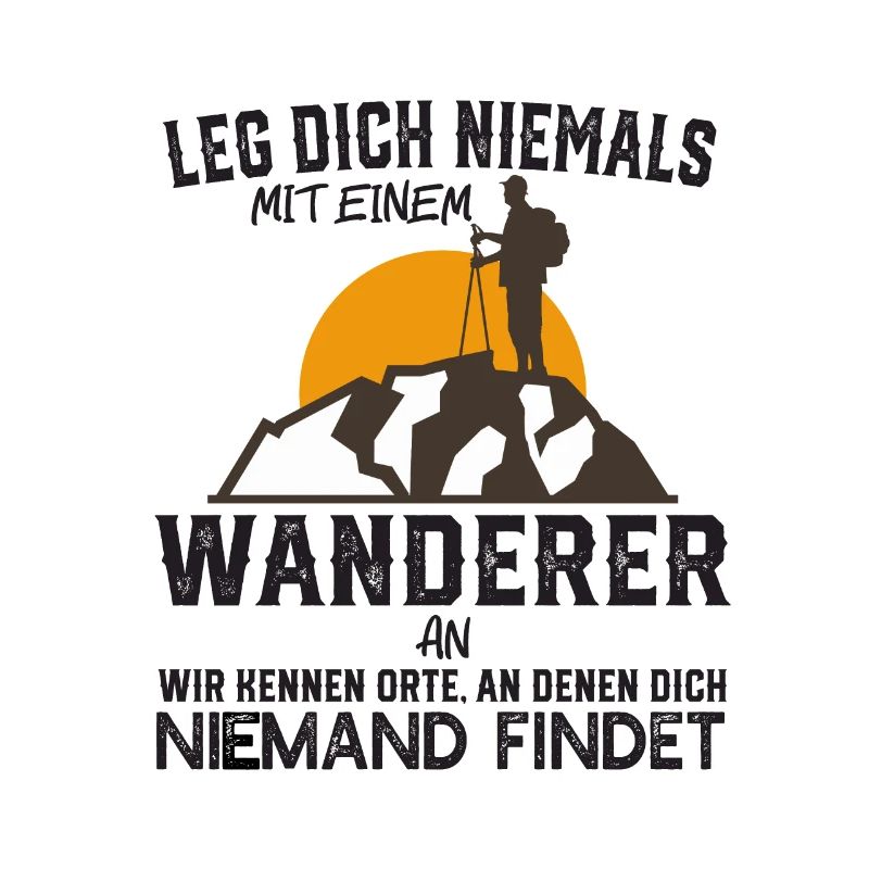 Wandern Lustiger Spruch Geschenk