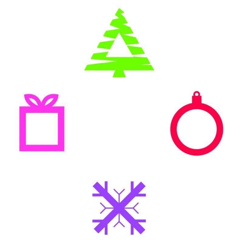 Boutons de la console de jeu - Édition de Noël
