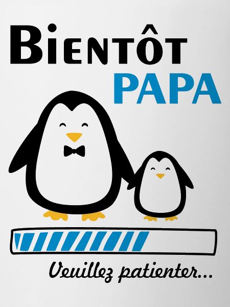 bientôt papa pingouin,futur père