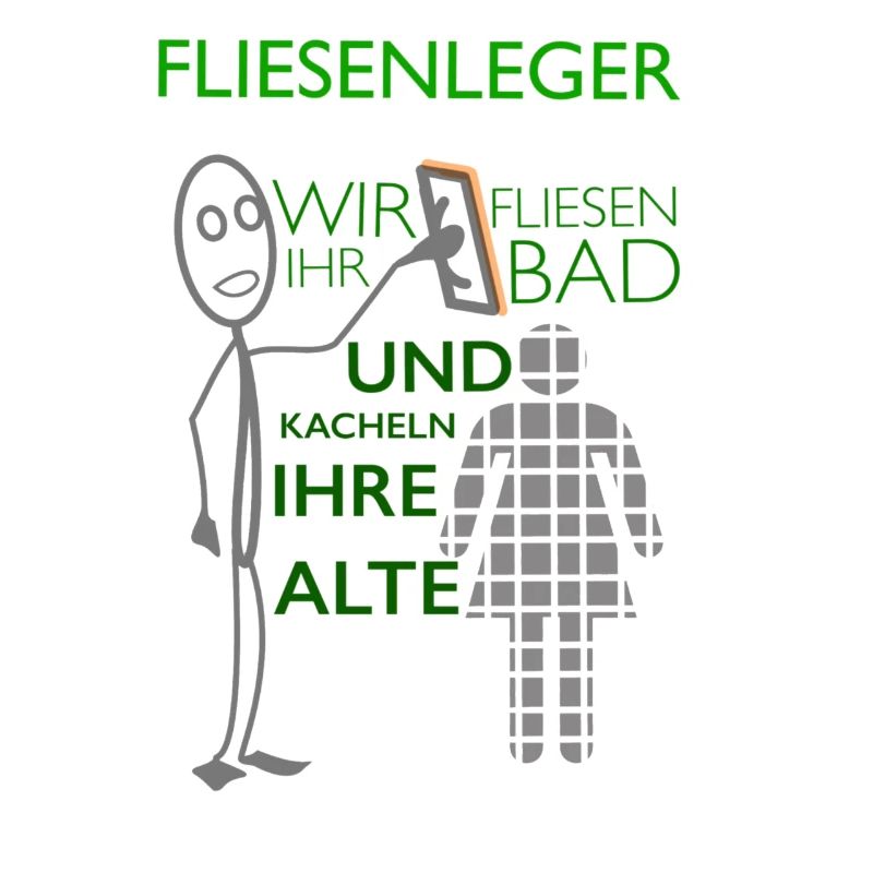 Lustiger Fliesenleger Spruch Geschenkidee