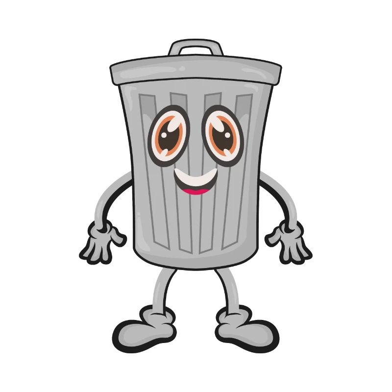 Garbage trash can