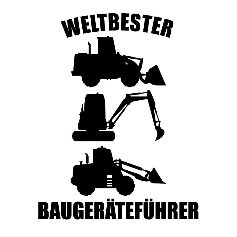 Baugeräteführer Baggerfahrer Bauarbeiter Geschenk