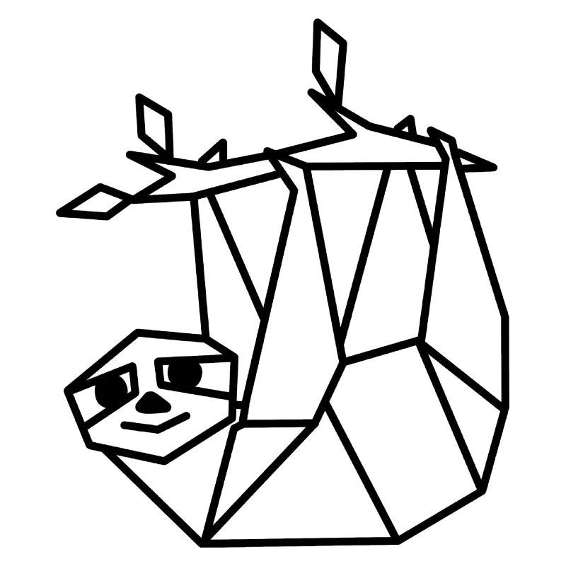 Faultier Geometrisch Lustig