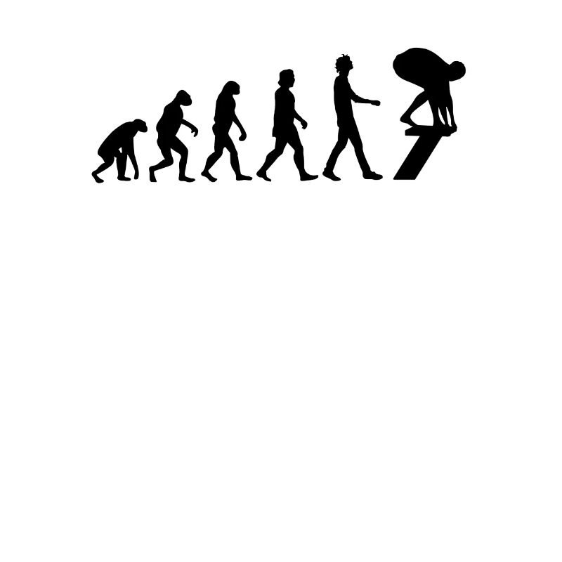 Schwimmer Evolution Schwimmen Geschenk