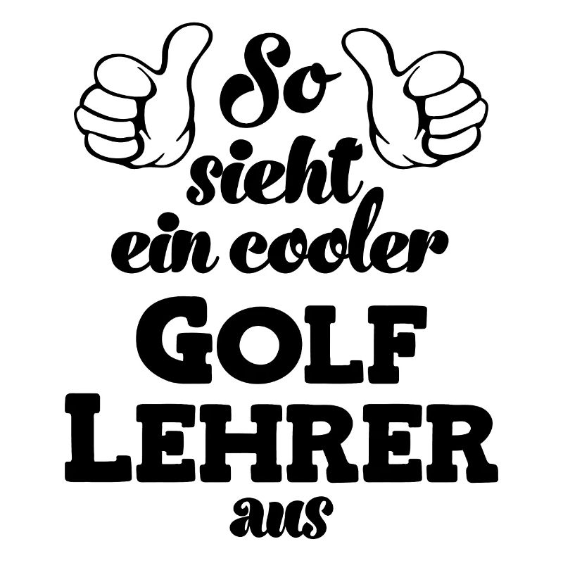So sieht ein cooler Golflehrer aus Golfen Golfer