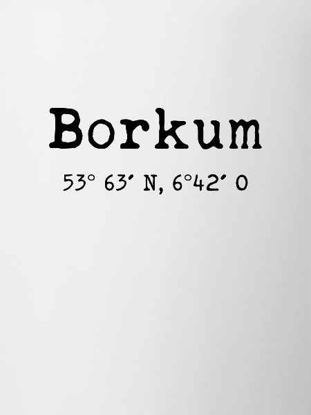 Borkum coordinates island North Sea