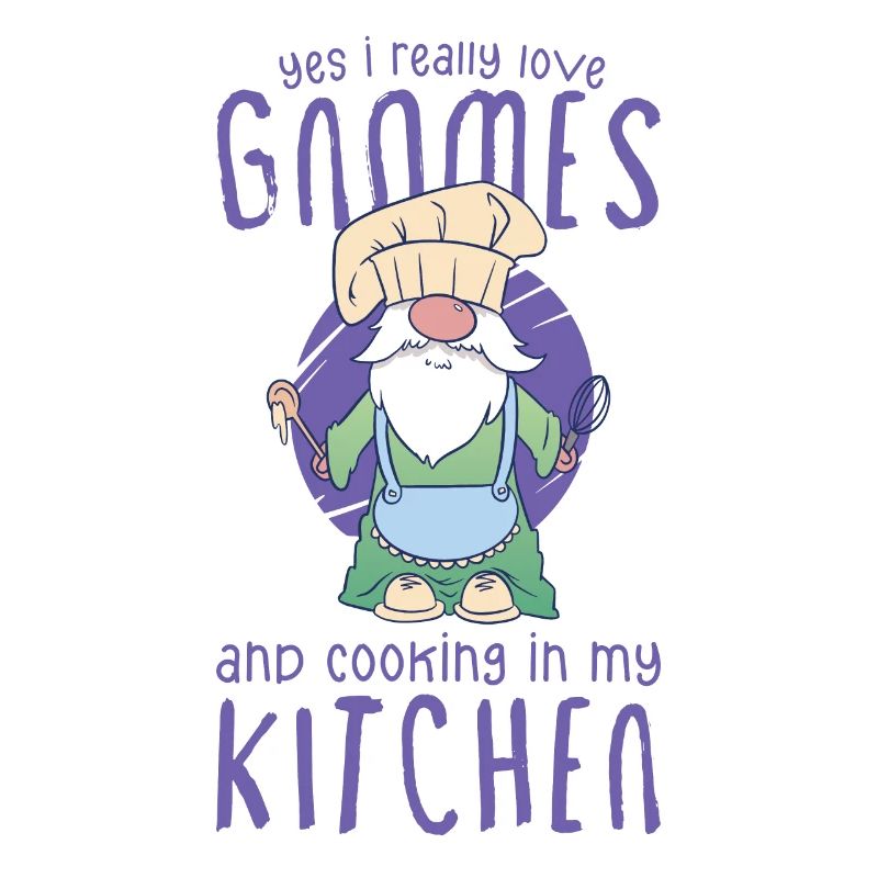 Cuisine Cuisinier Chef Gnomes Gnome Lover Drôle Gnome Gnome