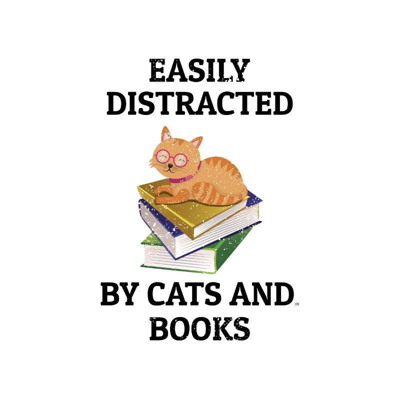 Books Book Stack Cat