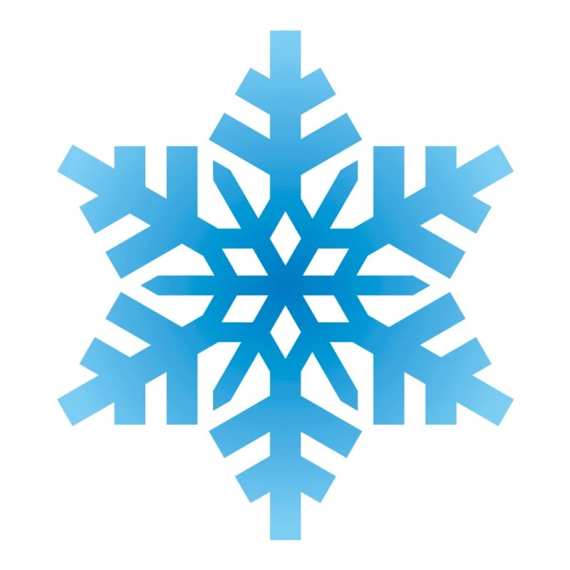 Hellblaue Schneeflocke
