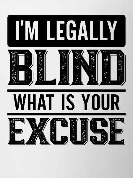 Blindness consciousness Blind by law