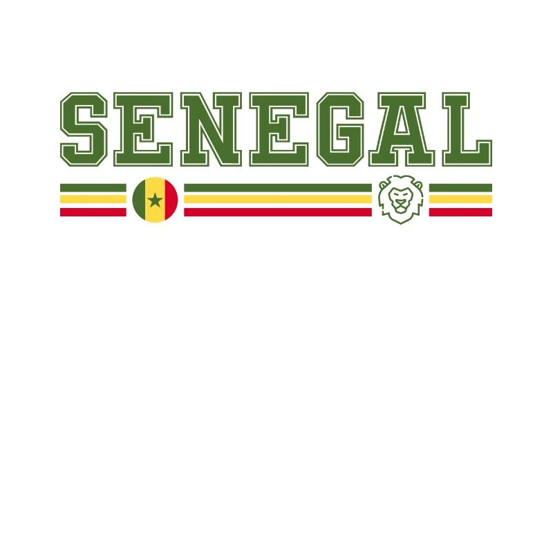 SENEGAL drapeau et emblème du Sénégal