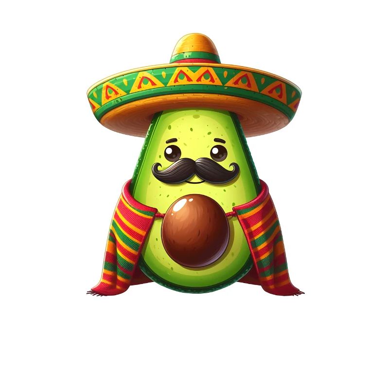 Cinco de Mayo Moustache à l’avocat