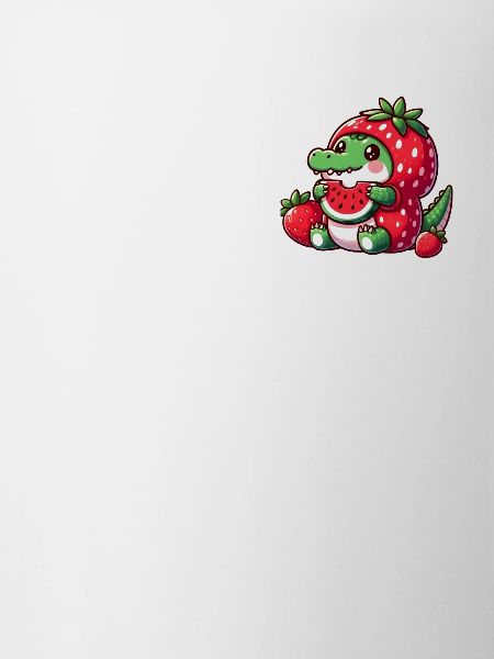 Crocodile in watermelon costume