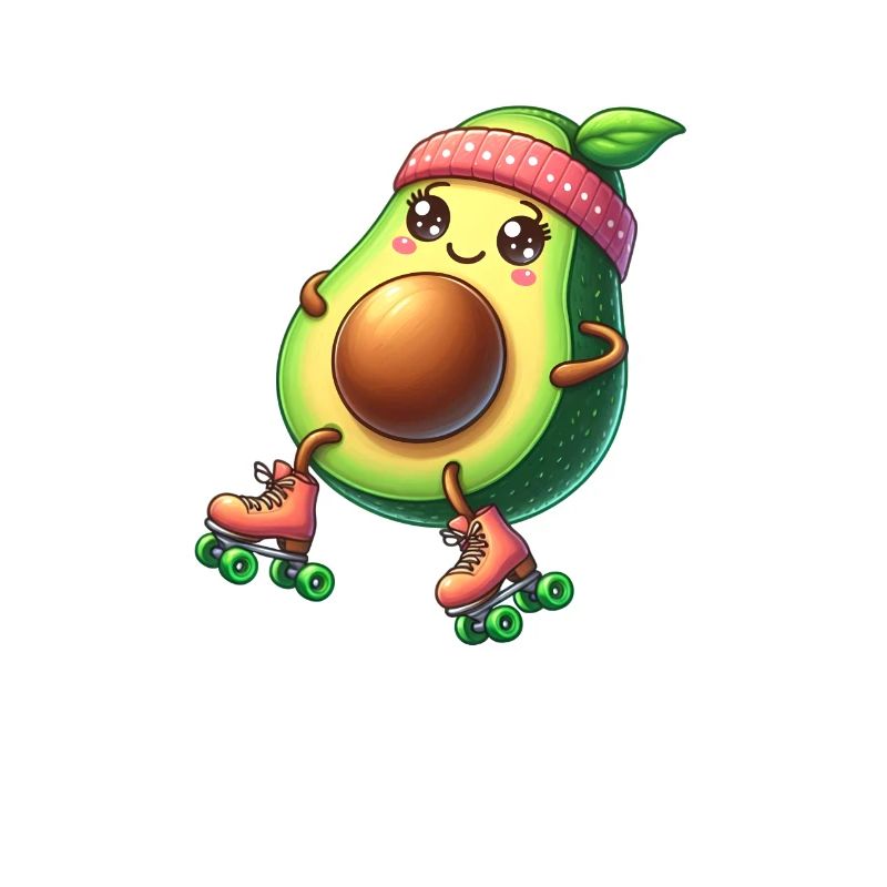 Avocado on roller skates